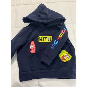 💥SOLD ON EBAY💥 Kith kids x SpongeBob “Just Us” hoodie navy blue size 2T
